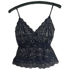 Current Air Lace Baby Doll Cami Whimsigoth Noir Fairy Grunge Romantic Sz M
